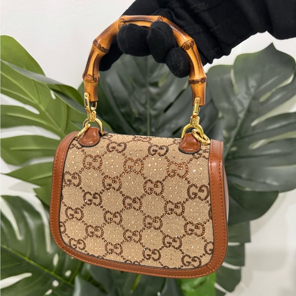GUCCI BAMBOO 1947 MINI TOP HANDLE BAG - Picture 3 of 8